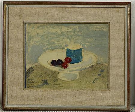 Witte schaal met kersen by Gerard Arnold Christiaan Smith - Auction record, sale price, and art valuation. Compare with similar artists and explore comparable artworks.