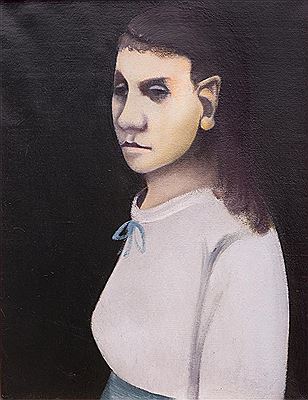 A portrait of the artist's wife