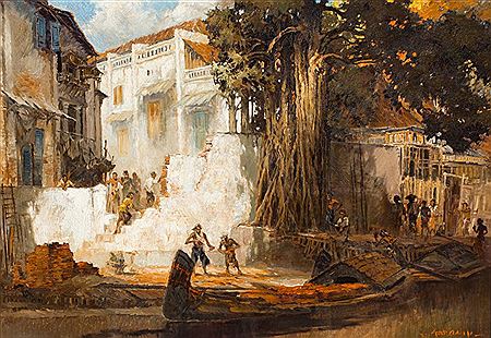 Madoeresche Moord'/ The Madurese Murder by Gerard Pieter Adolfs - Auction record, sale price, and art valuation. Compare with similar artists and explore comparable artworks.