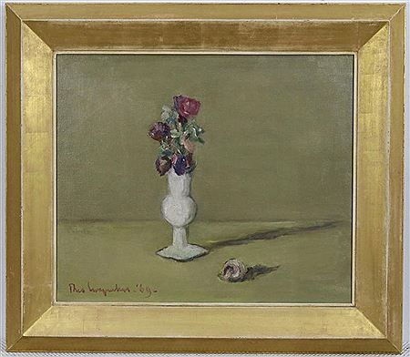 Flowers in white vase by Theo Swagemakers - Auction record, sale price, and art valuation. Compare with similar artists and explore comparable artworks.