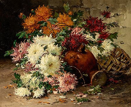 NATURE MORTE AUX DAHLIAS