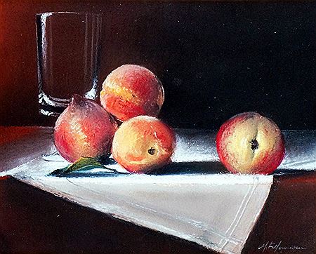 STILL LIFE WITH PEACHES