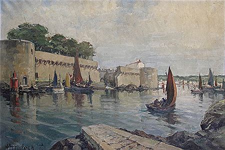 Sample artwork by Henri Miloch (1898 - 1979), known for land- and seascape painting, marine - View similar artists and auction records