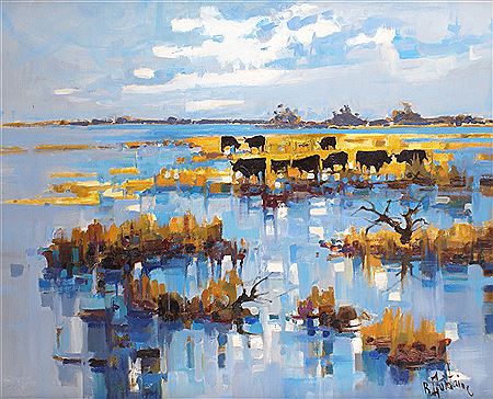 BULLS IN CAMARGUE