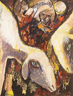 PASTORAL SCENE by Dan Solojoff - Auction record, sale price, and art valuation. Compare with similar artists and explore comparable artworks.