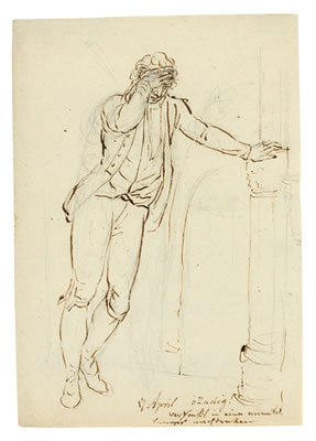 "Nachdenklicher Mann, an eine Säule gelehnt" by Ferdinand Kobell - Auction record, sale price, and art valuation. Compare with similar artists and explore comparable artworks.