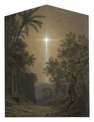 "Der Stern von Bethlehem, von Palmyra aus gesehen"