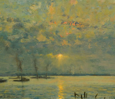 Schlepperbote by Raoul Andre Ulmann - Auction record, sale price, and art valuation. Compare with similar artists and explore comparable artworks.