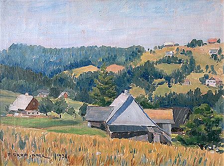 Village in the valley