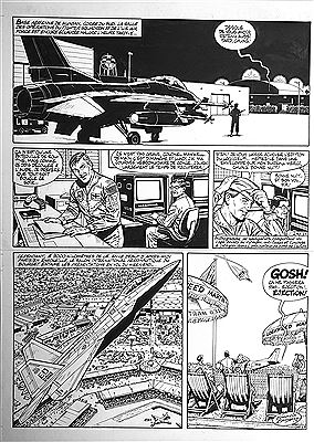 Buck Danny Planche 1 de l'album La nuit du serpent édité par Dupuis en 2000