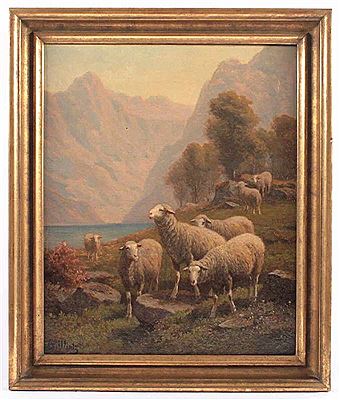 "Schafe in Gebirgslandschaft" by Wilhelm Wintz - Auction record, sale price, and art valuation. Compare with similar artists and explore comparable artworks.