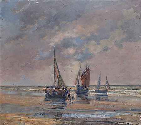 'Fischerboote am Strand' by Alfons Rubbens - Auction record, sale price, and art valuation. Compare with similar artists and explore comparable artworks.
