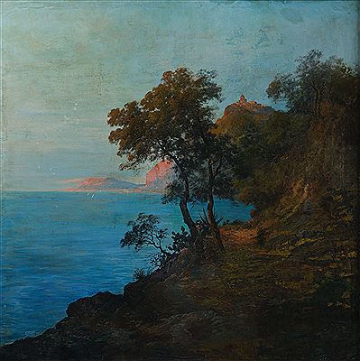 View of the Ligurian coast