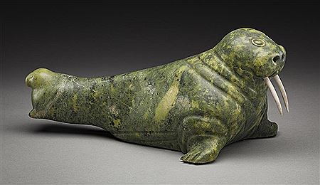 Walrus Giving Birth by Aoudia Pee - Auction record, sale price, and art valuation. Compare with similar artists and explore comparable artworks.