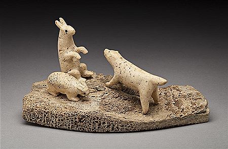 Sample artwork by Lucie Mapsalak (20th century), known for inuit sculpture - View similar artists and auction records