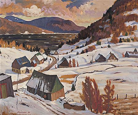 Ste. Rose, Quebec by Marcel Fecteau - Auction record, sale price, and art valuation. Compare with similar artists and explore comparable artworks.