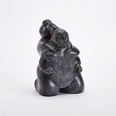MOTHER WITH CHILD by Thomas Oovayuk - Auction record, sale price, and art valuation. Compare with similar artists and explore comparable artworks.