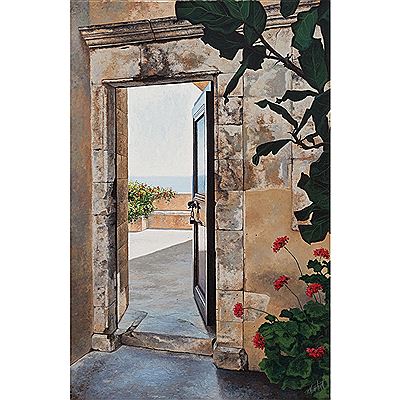 AN OPEN DOORWAY IN GREECE by Robert Vanderhorst - Auction record, sale price, and art valuation. Compare with similar artists and explore comparable artworks.
