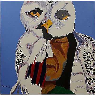 UNTITLED (OWL HEADDRESS)