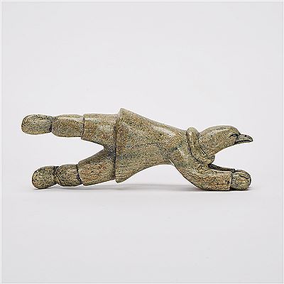 EAGLE TRANSFORMATION by Napachie Ashoona - Auction record, sale price, and art valuation. Compare with similar artists and explore comparable artworks.
