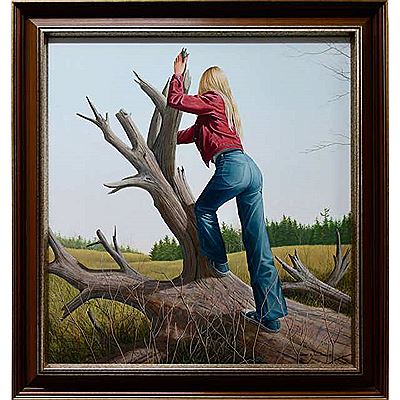 UNTITLED (YOUNG GIRL ON FALLEN TREE)