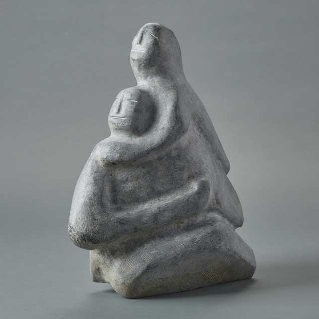 MOTHER AND CHILD by Mary Anowtalik - Auction record, sale price, and art valuation. Compare with similar artists and explore comparable artworks.