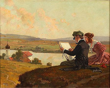 Der Maler und seine Muse