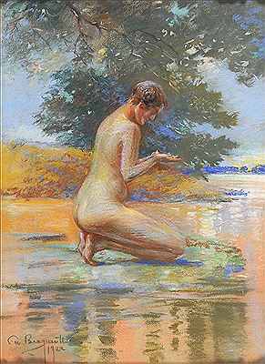 Badende by Carl Wilhelm Bergmuller - Auction record, sale price, and art valuation. Compare with similar artists and explore comparable artworks.