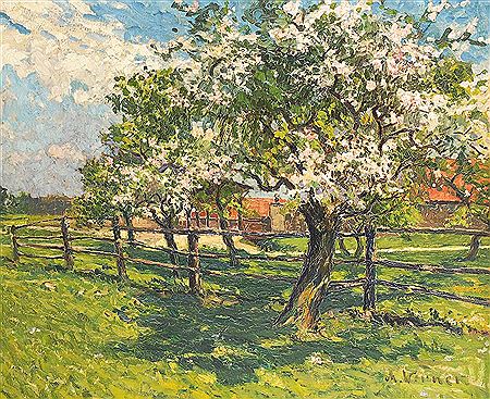 Blühende Obstbäume by Max Werner - Auction record, sale price, and art valuation. Compare with similar artists and explore comparable artworks.