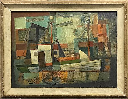 Fisherman's Wharf by Frederick James Gill - Auction record, sale price, and art valuation. Compare with similar artists and explore comparable artworks.