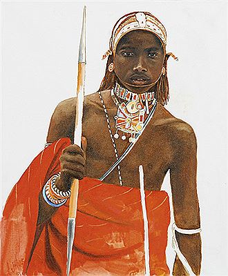 Junger Massai-Krieger. by Heinz Balthes - Auction record, sale price, and art valuation. Compare with similar artists and explore comparable artworks.