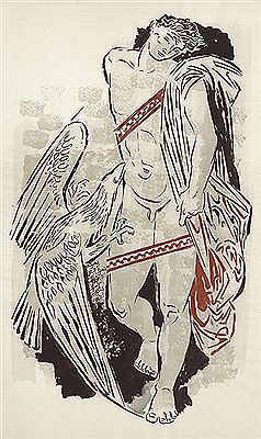 Prometheus und der Adler.