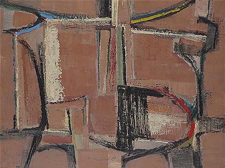 Untitled abstract by Borge Sornum - Auction record, sale price, and art valuation. Compare with similar artists and explore comparable artworks.