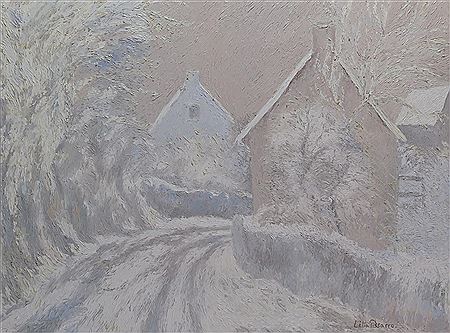 Maison sous la neige