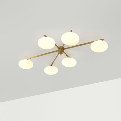 6 Lune ceiling light