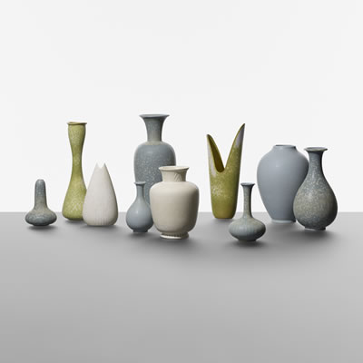 Collection of ten vessels