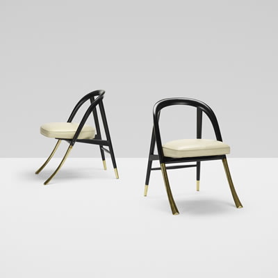 A Chairs model 5481, pair by Edward Wormley - Auction record, sale price, and art valuation. Compare with similar artists and explore comparable artworks.