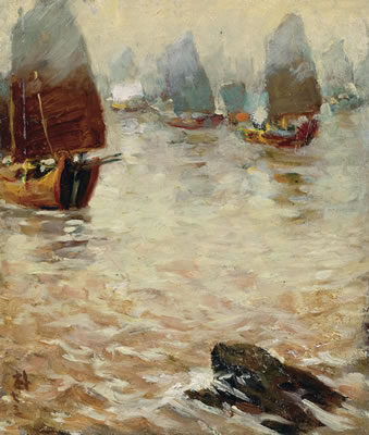 Sailing off by Pu Mo - Auction record, sale price, and art valuation. Compare with similar artists and explore comparable artworks.