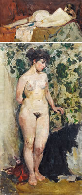 Standing Woman·Naked Woman III (Two-Side) by Feng Xiao - Auction record, sale price, and art valuation. Compare with similar artists and explore comparable artworks.