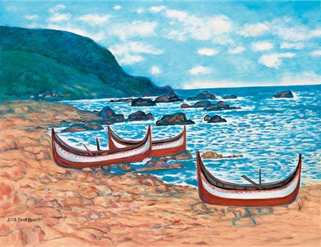 Lanyu by Hsiao-Te (Hsiao de) Hsieh - Auction record, sale price, and art valuation. Compare with similar artists and explore comparable artworks.