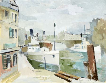 Flusslauf mit Schiffen by Carlo Ringier - Auction record, sale price, and art valuation. Compare with similar artists and explore comparable artworks.
