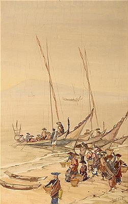Fishermen at Lake Toba